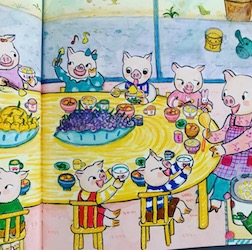 １０ぴきこぶた　果物